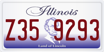 IL license plate Z359293