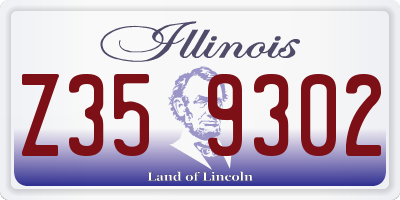 IL license plate Z359302