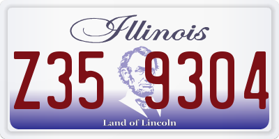 IL license plate Z359304
