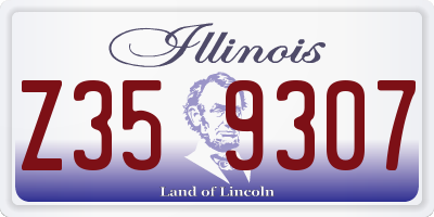 IL license plate Z359307