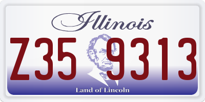 IL license plate Z359313