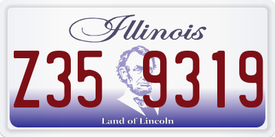 IL license plate Z359319