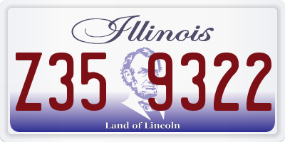 IL license plate Z359322