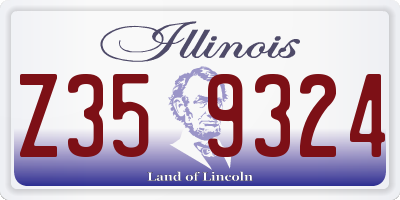 IL license plate Z359324