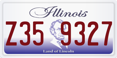 IL license plate Z359327