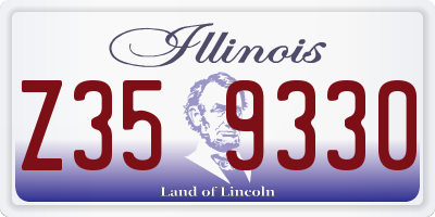 IL license plate Z359330