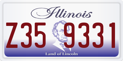 IL license plate Z359331