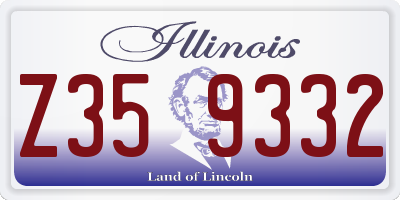 IL license plate Z359332