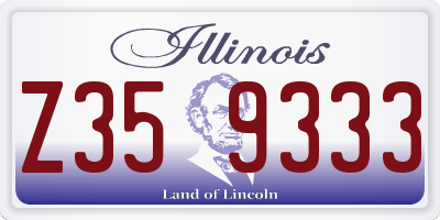 IL license plate Z359333