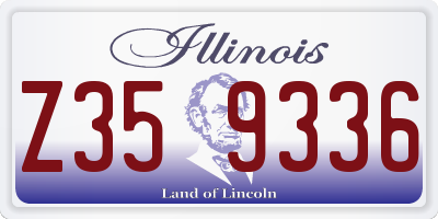 IL license plate Z359336