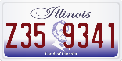 IL license plate Z359341