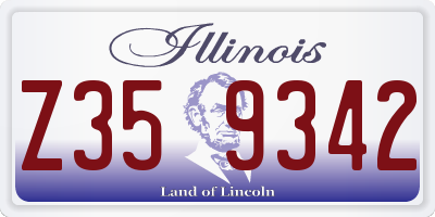IL license plate Z359342