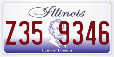 IL license plate Z359346