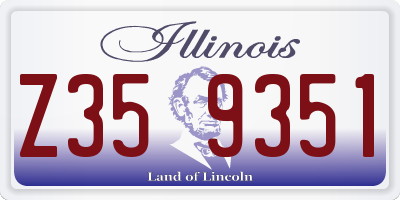 IL license plate Z359351