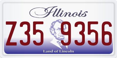IL license plate Z359356