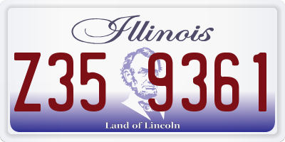 IL license plate Z359361