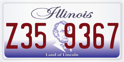 IL license plate Z359367