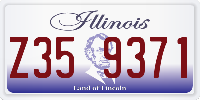 IL license plate Z359371