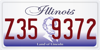 IL license plate Z359372