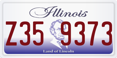 IL license plate Z359373