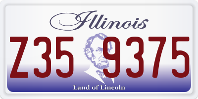 IL license plate Z359375
