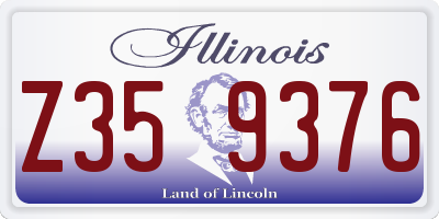 IL license plate Z359376