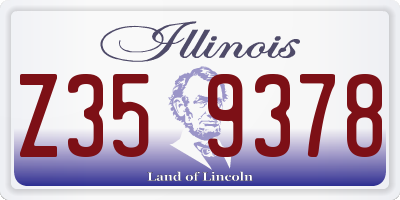 IL license plate Z359378