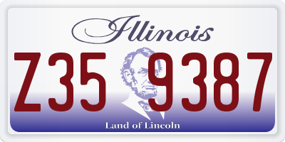 IL license plate Z359387