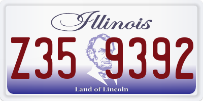 IL license plate Z359392