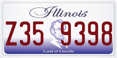 IL license plate Z359398
