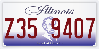 IL license plate Z359407