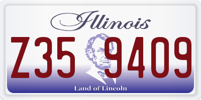 IL license plate Z359409