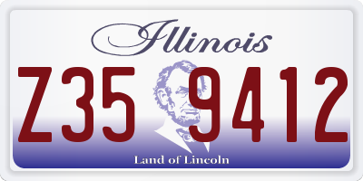 IL license plate Z359412