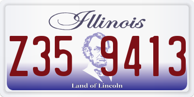 IL license plate Z359413