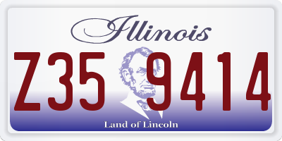 IL license plate Z359414
