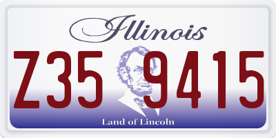 IL license plate Z359415