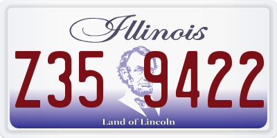 IL license plate Z359422