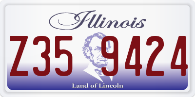 IL license plate Z359424