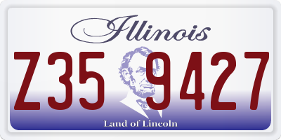 IL license plate Z359427