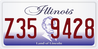 IL license plate Z359428