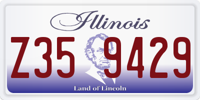 IL license plate Z359429