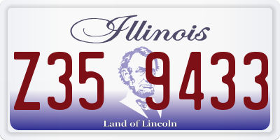 IL license plate Z359433