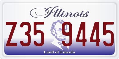 IL license plate Z359445