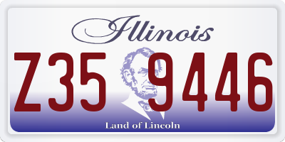 IL license plate Z359446