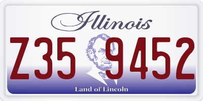 IL license plate Z359452