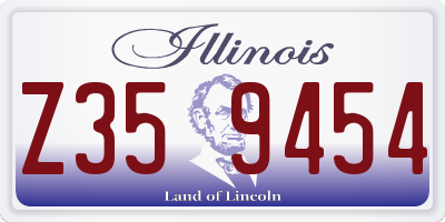 IL license plate Z359454