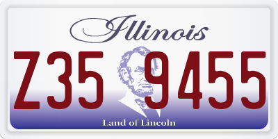 IL license plate Z359455