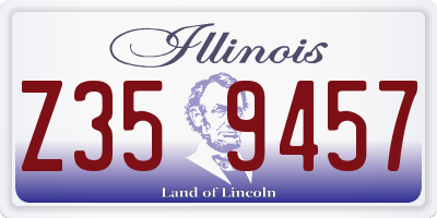 IL license plate Z359457