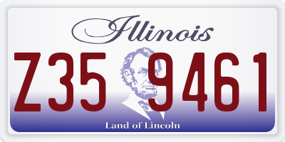 IL license plate Z359461