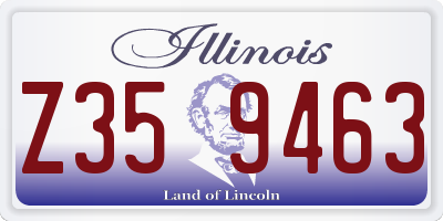 IL license plate Z359463